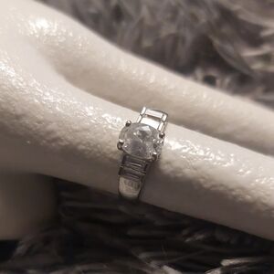 DBJ 925 Sterling Silver CZ Ring Size 6.75
